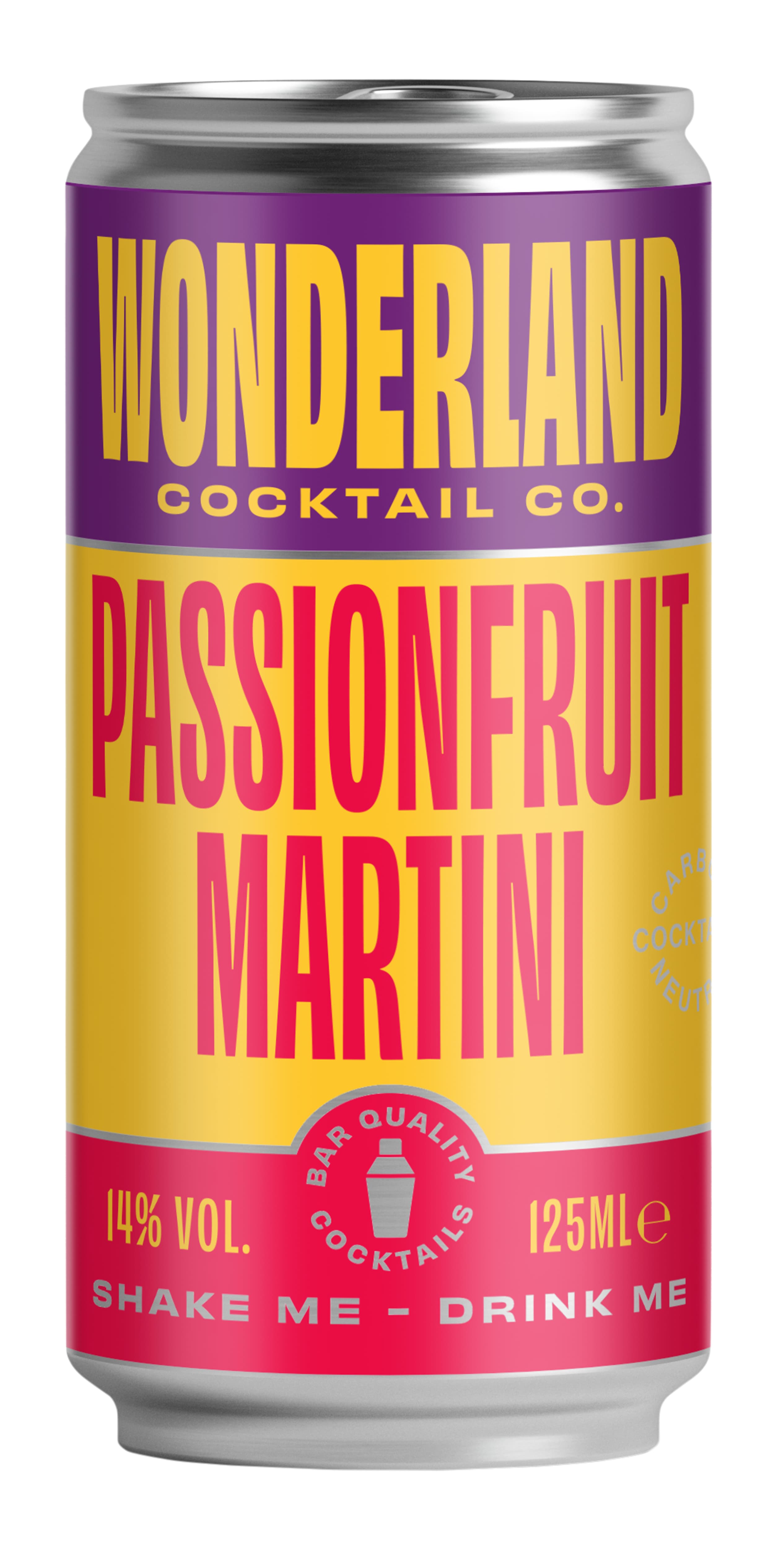 Wonderland Cocktail Co. Passionfruit Martini