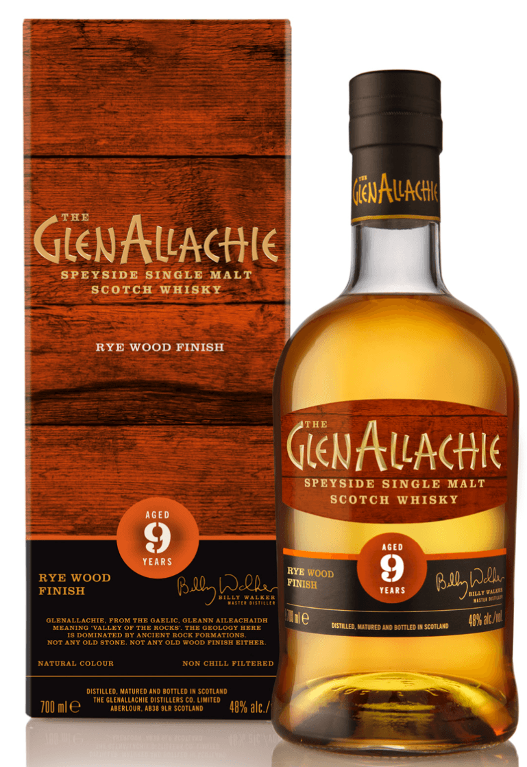 GlenAllachie 9 YO Rye Wood Finish Single Malt Whisky