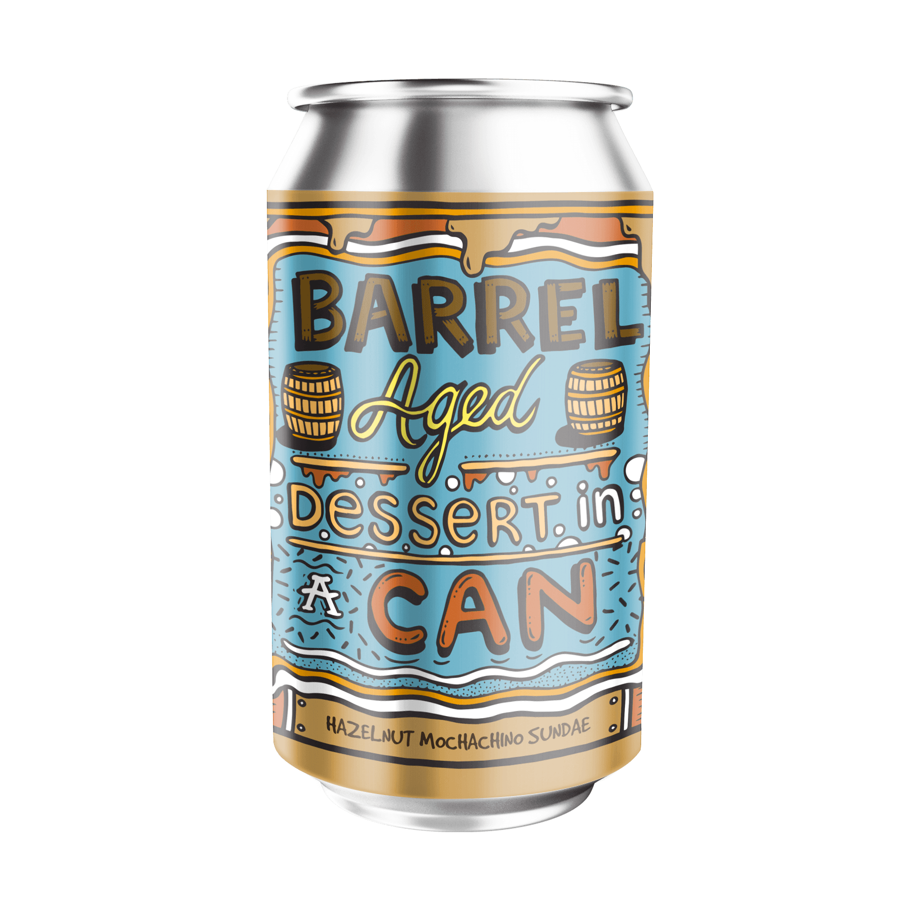 Amundsen Barrel Aged Dessert In A Can Hazelnut Mocha Pastry Stout 33 cl