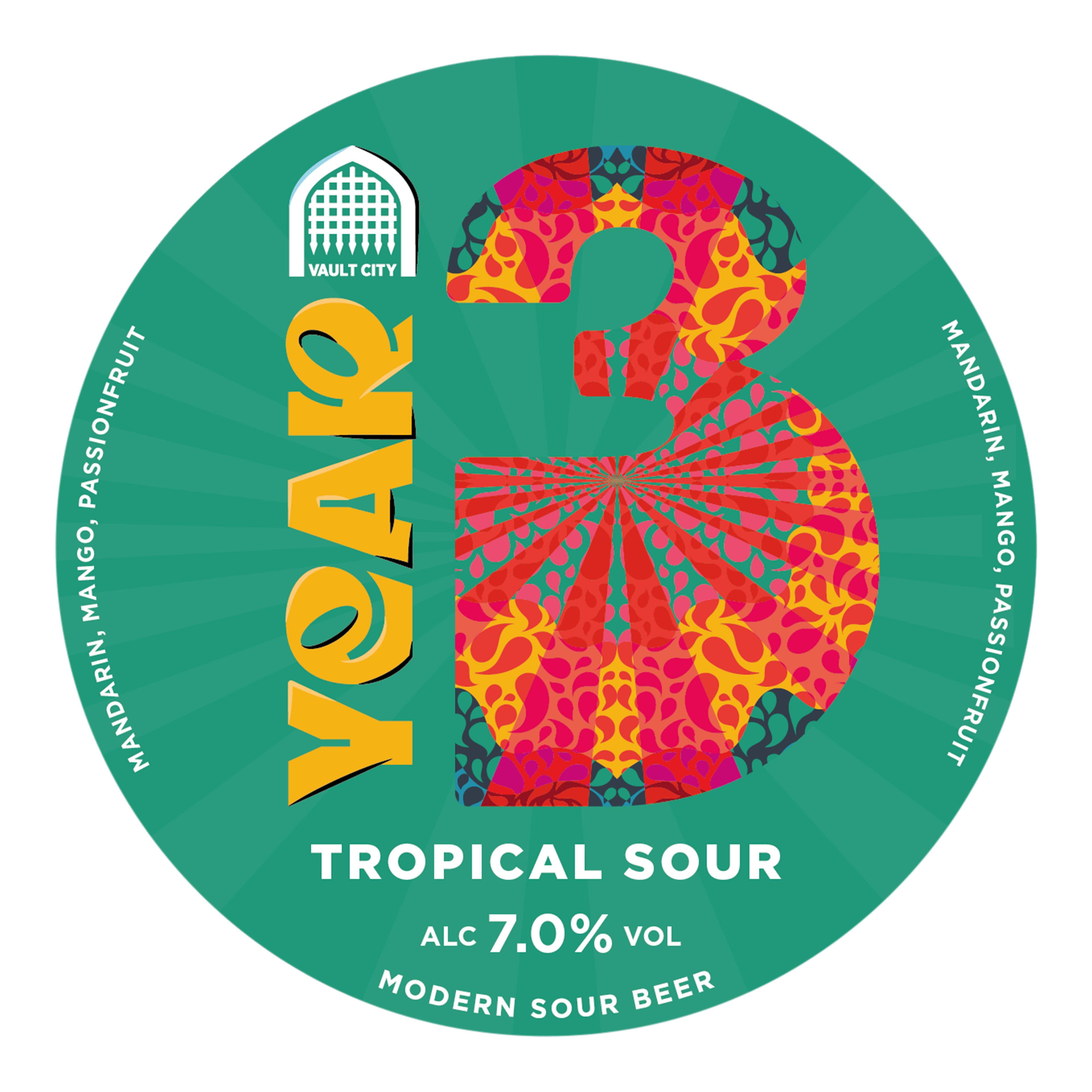 Vault City Year 3 Mandarin Mango & Passionfruit Tropical Sour 20L KeyKeg