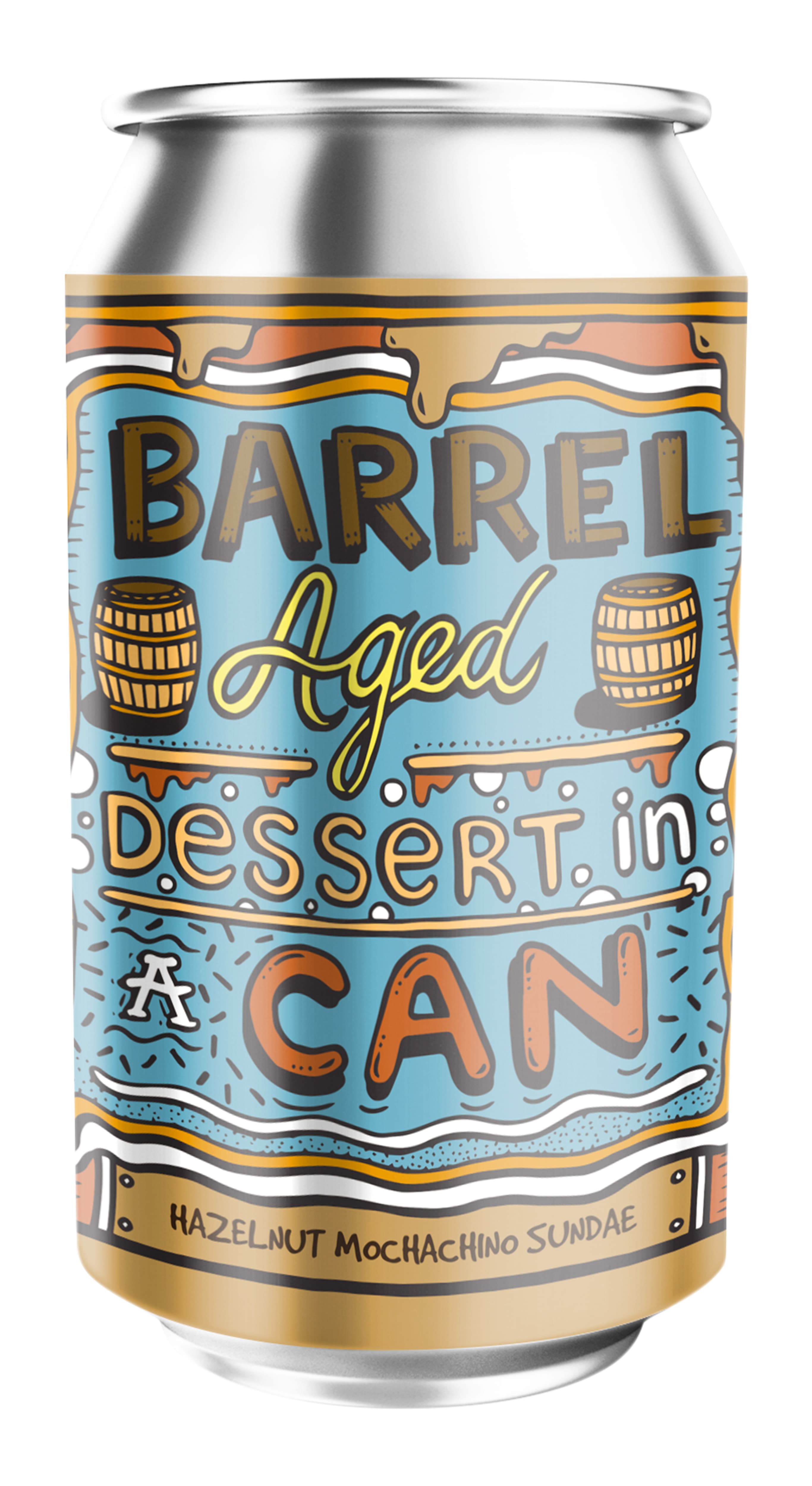 Amundsen Barrel Aged Dessert In A Can Hazelnut Mocha Pastry Stout 33 cl