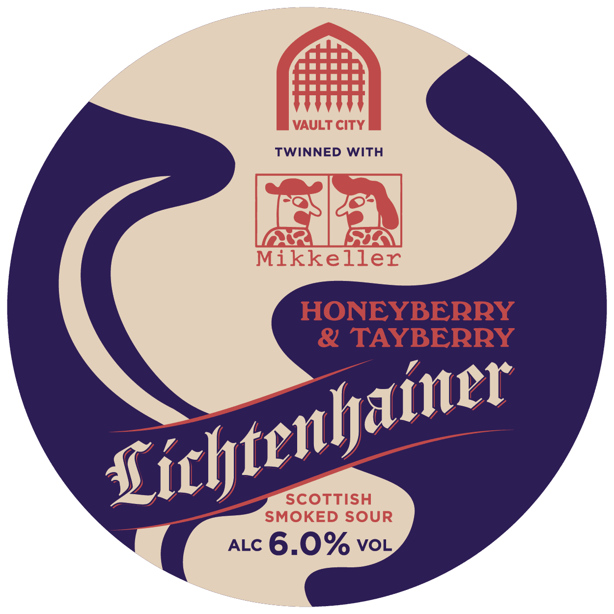 Vault City x Mikkeller Honeyberry & Tayberry Lichtenhainer Scottish Smoked Sour 20 L KeyKeg