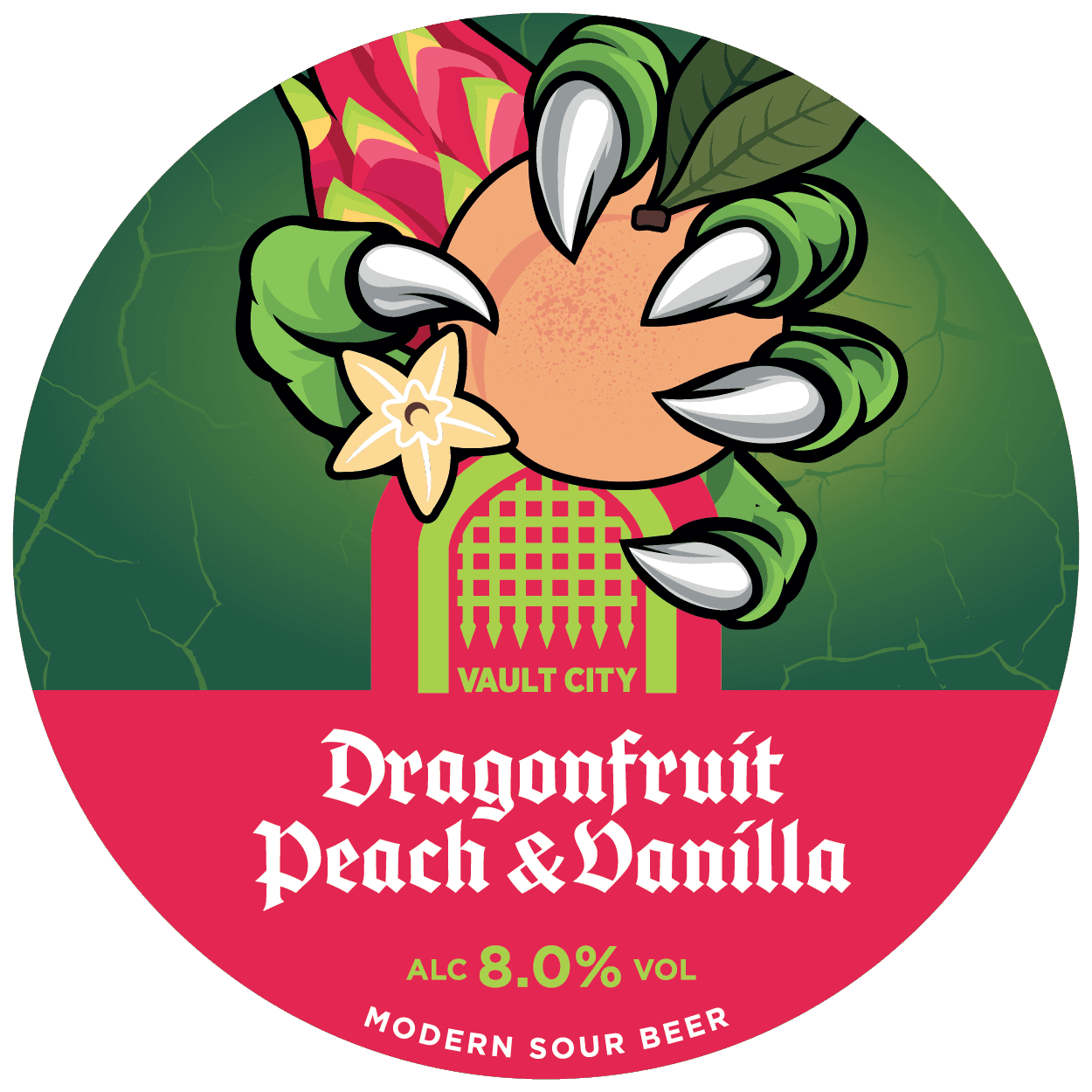 Vault City Dragonfruit Peach Vanilla Sour 20L