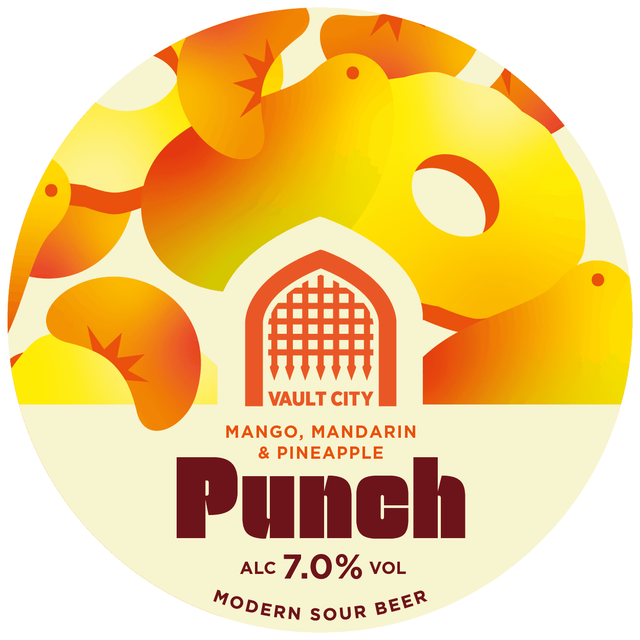 Vault City Punch Mandarin Mango & Pineapple Pure Fruit Sour 20L KeyKeg