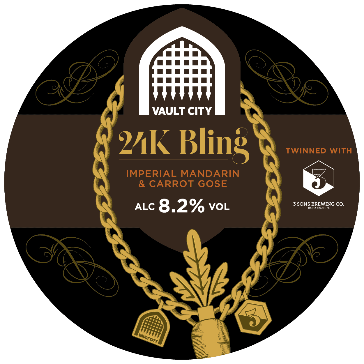 Vault City x 3 Sons 24K Bling Imperial Mandarin & Carrot Gose