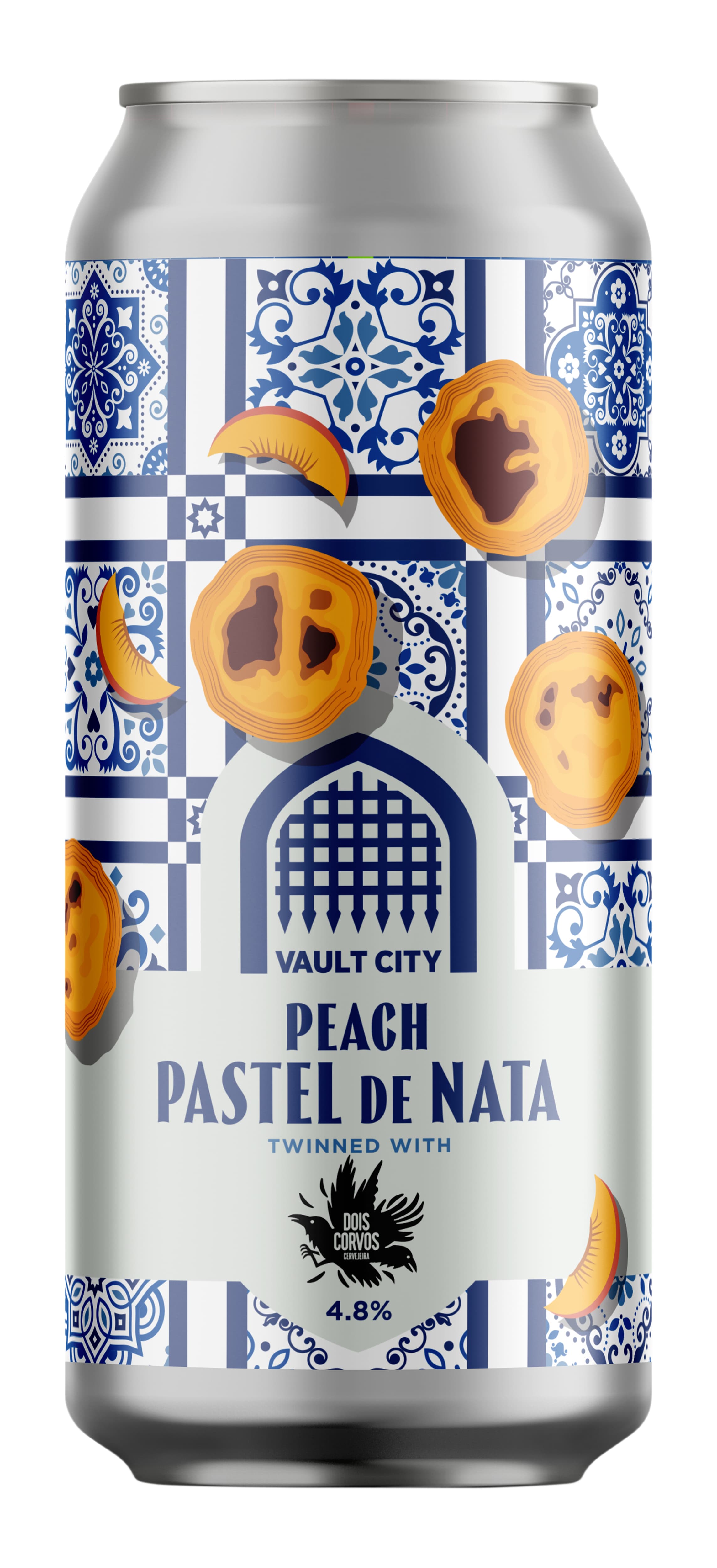 Vault City x Dois Corvos Peach & Apricot Pastel de Nata 44cl