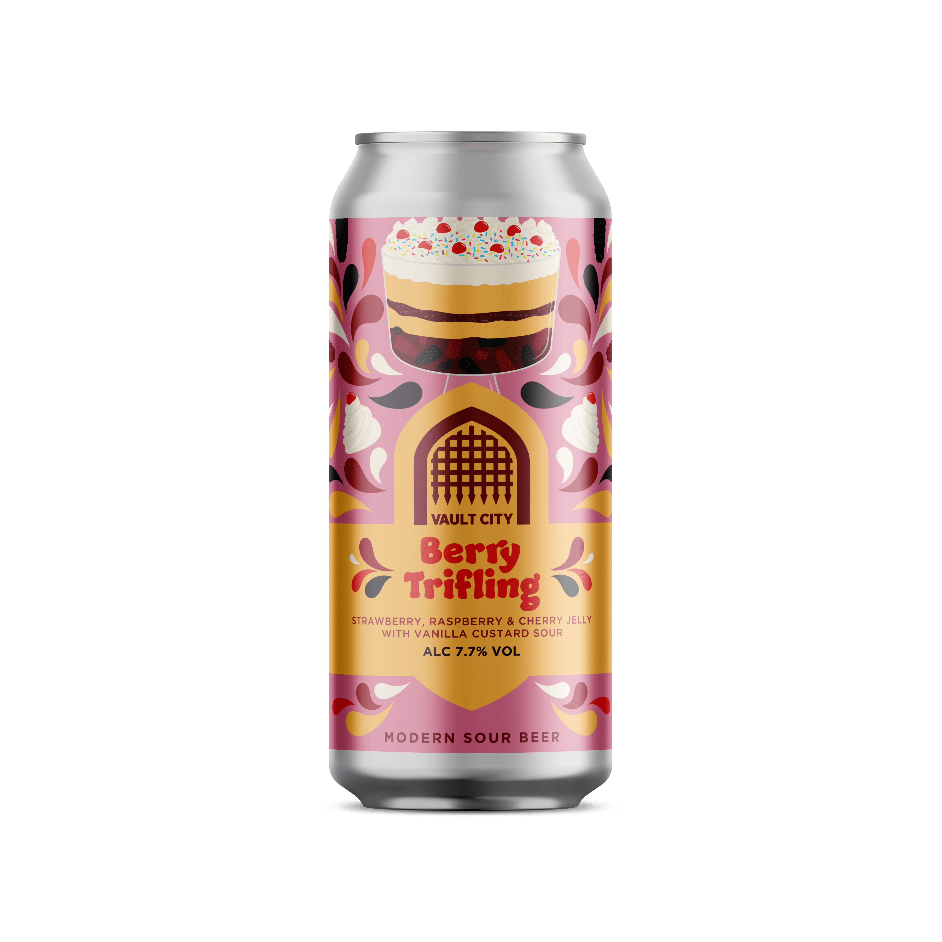 Vault City Berry Trifling Strawberry Raspberry & Cherry Jelly With Vanilla Custard Sour 44 cl
