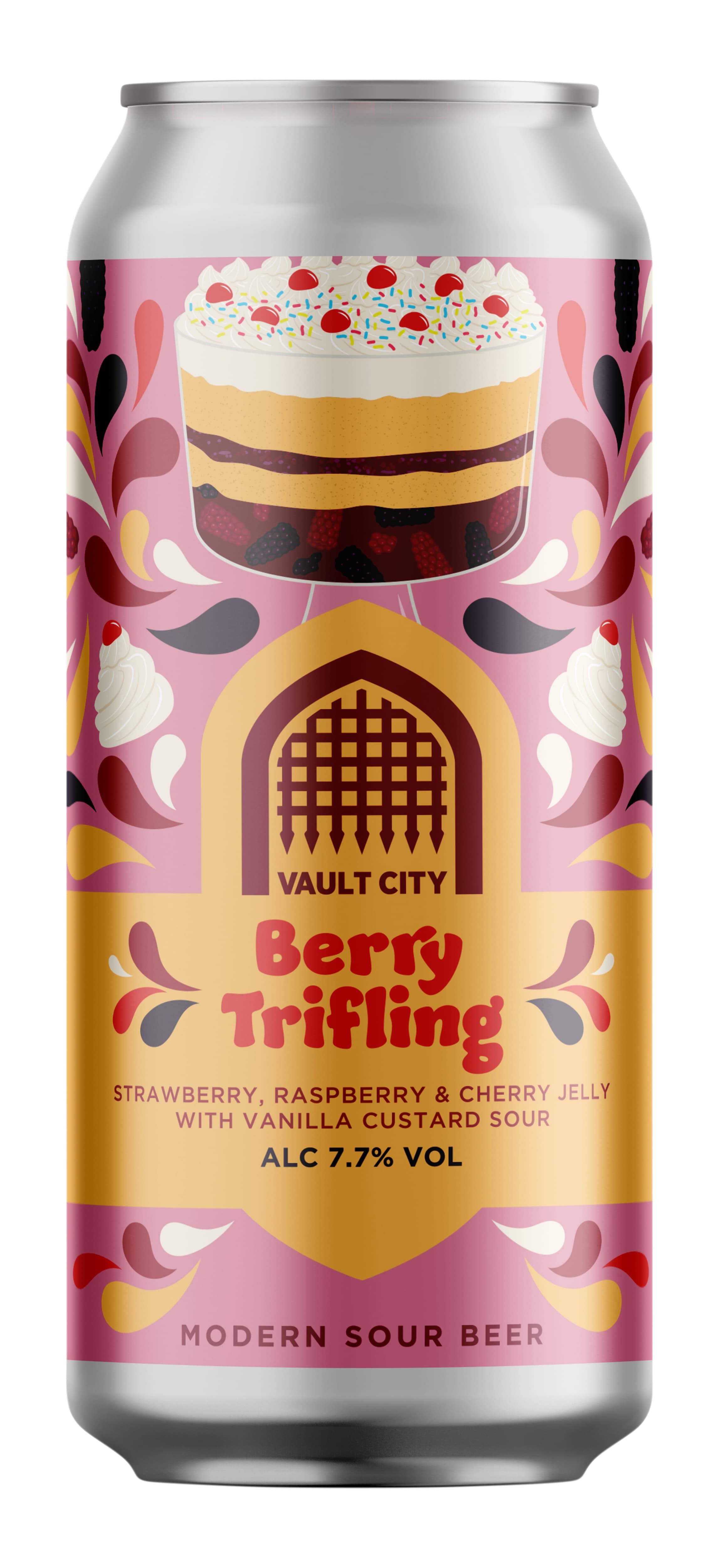 Vault City Berry Trifling Strawberry Raspberry & Cherry Jelly With Vanilla Custard Sour 44 cl