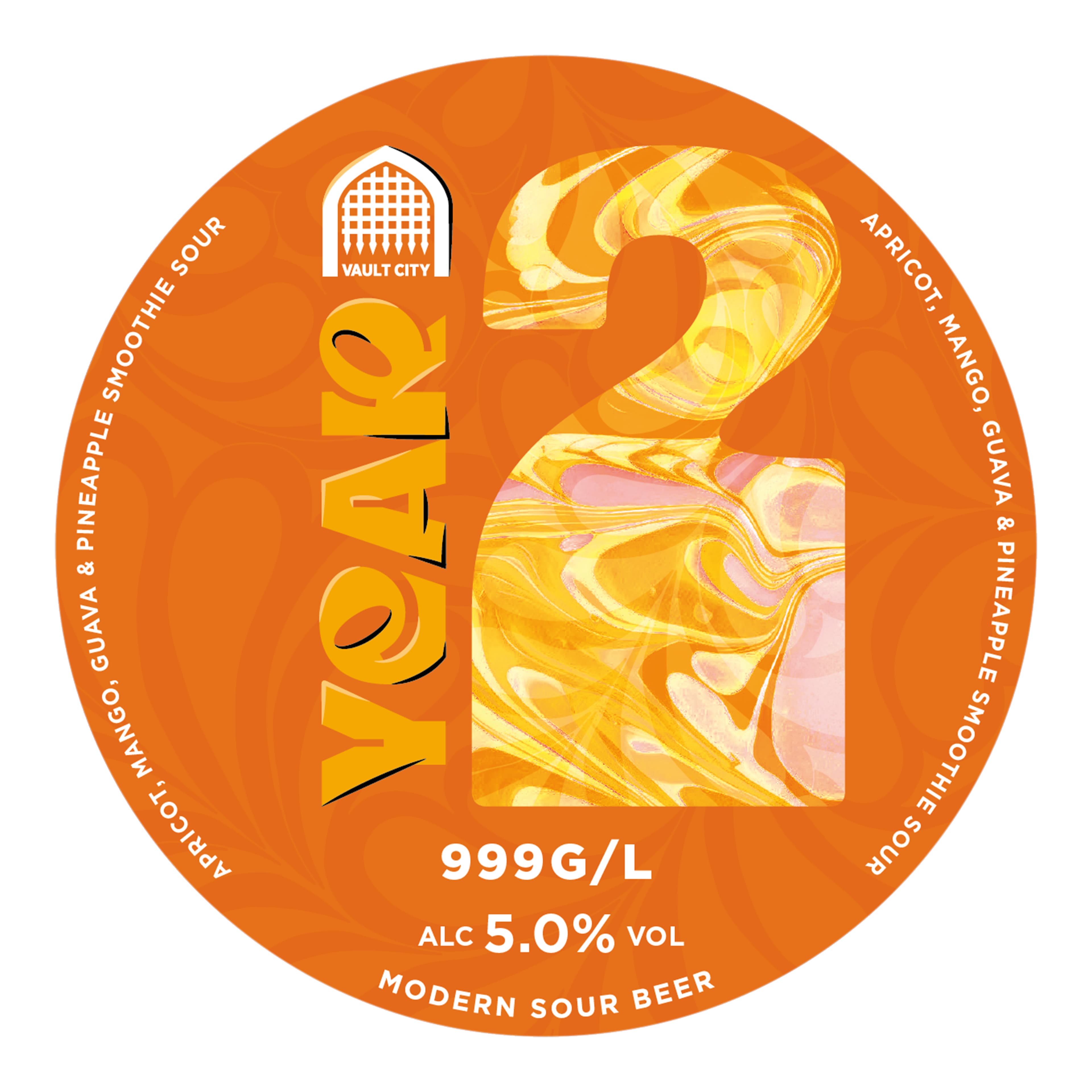Vault City Year 2 999g/L Apricot Mango Guava & Pineaplle Legal Limit Smoothie Sour 20L KeyKeg