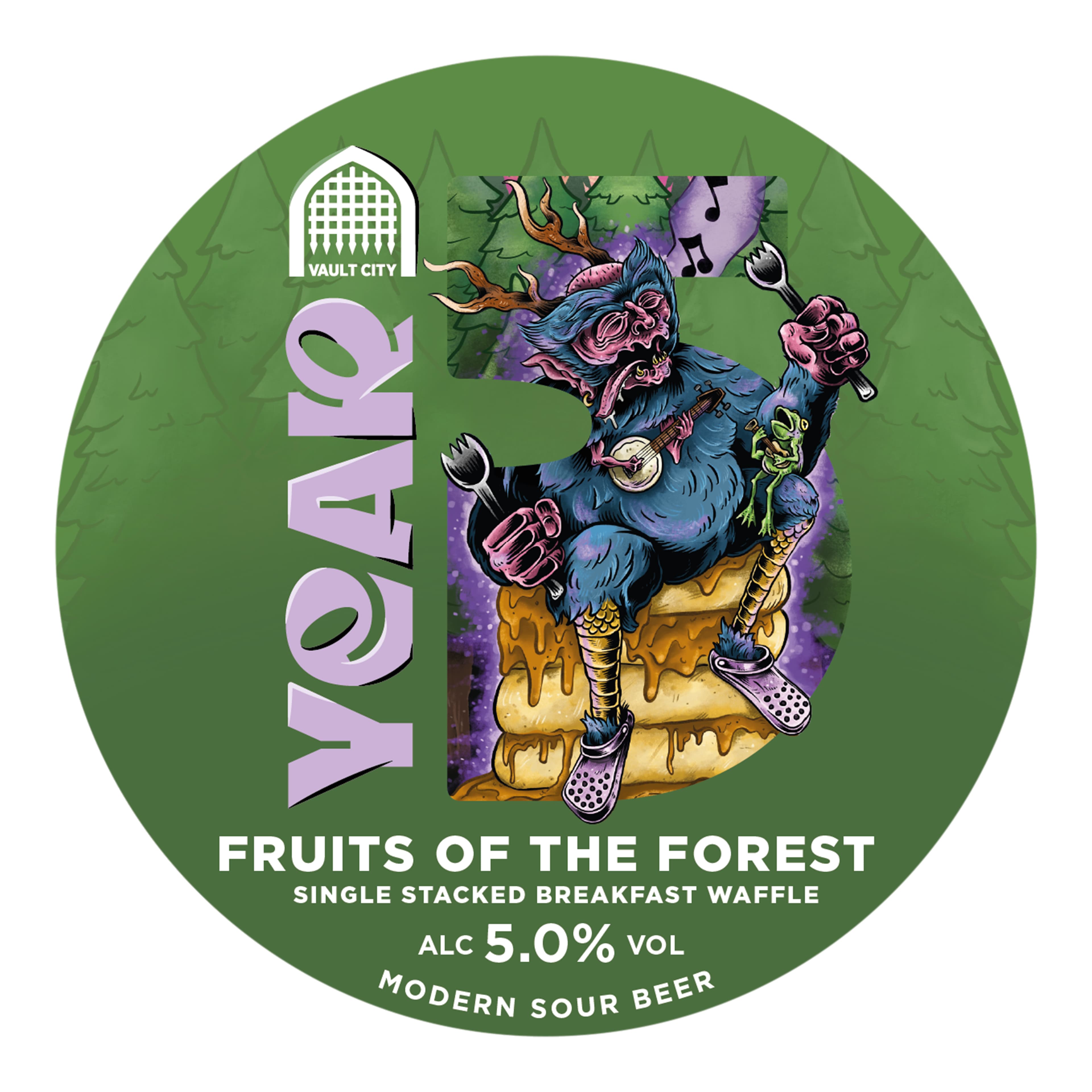 Vault City Year 5 Fruits Of The Forest Single Stacked Breakfast Waffle Sour 20L KeyKeg