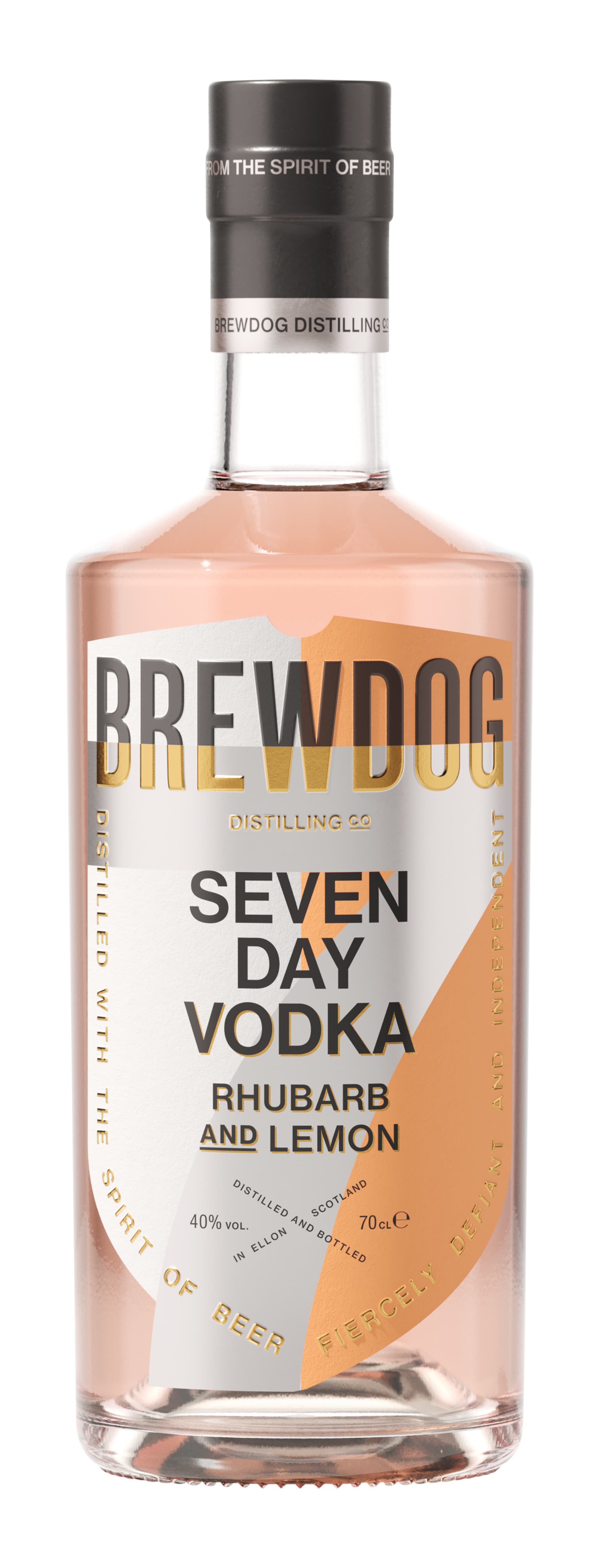 BrewDog Distilling Co. Seven Day Vodka Rhubarb and Lemon