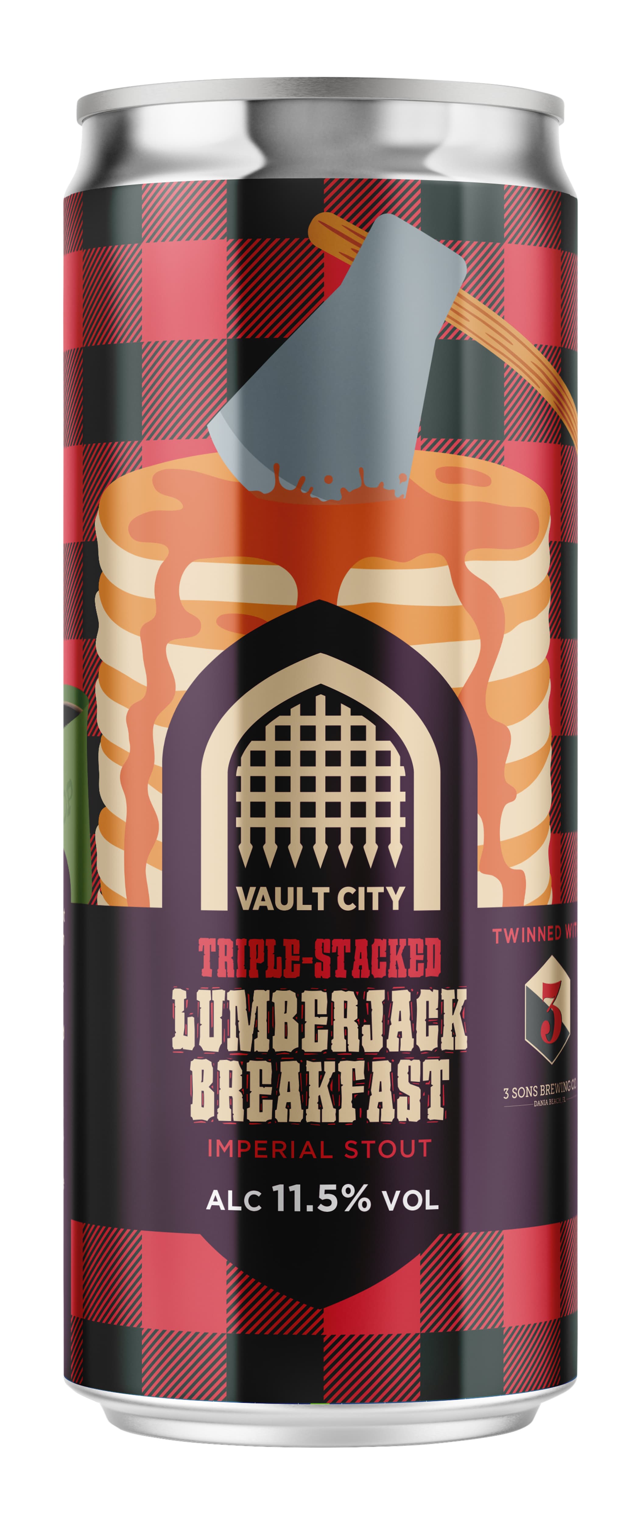 Vault City x 3 Sons Triple-Stacked Lumberjack Breakfast Imperial Stout