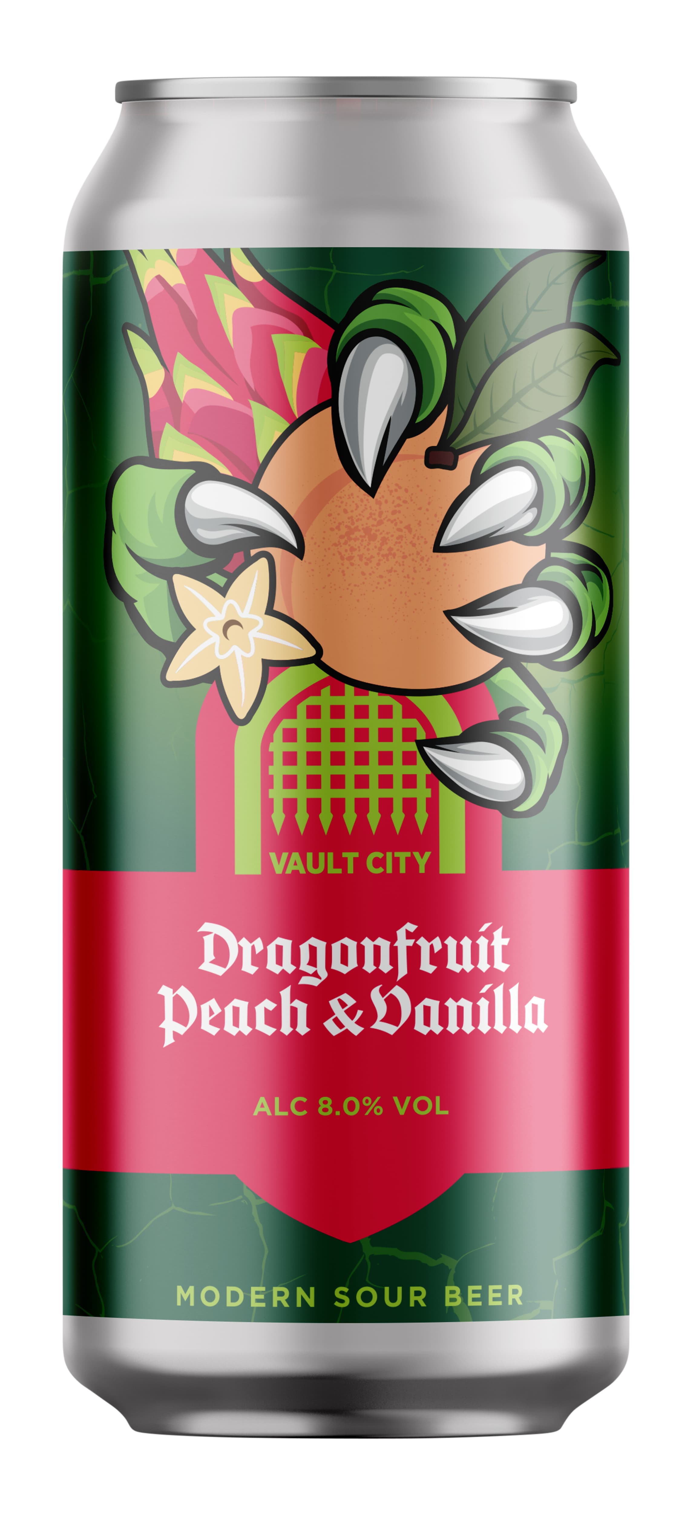 Vault City Dragonfruit Peach & Vanilla Sour
