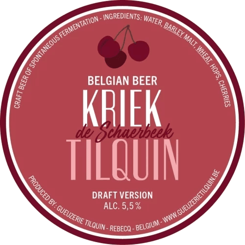Tilquin Kriek de Schaerbeek Draft Version 20L KeyKeg