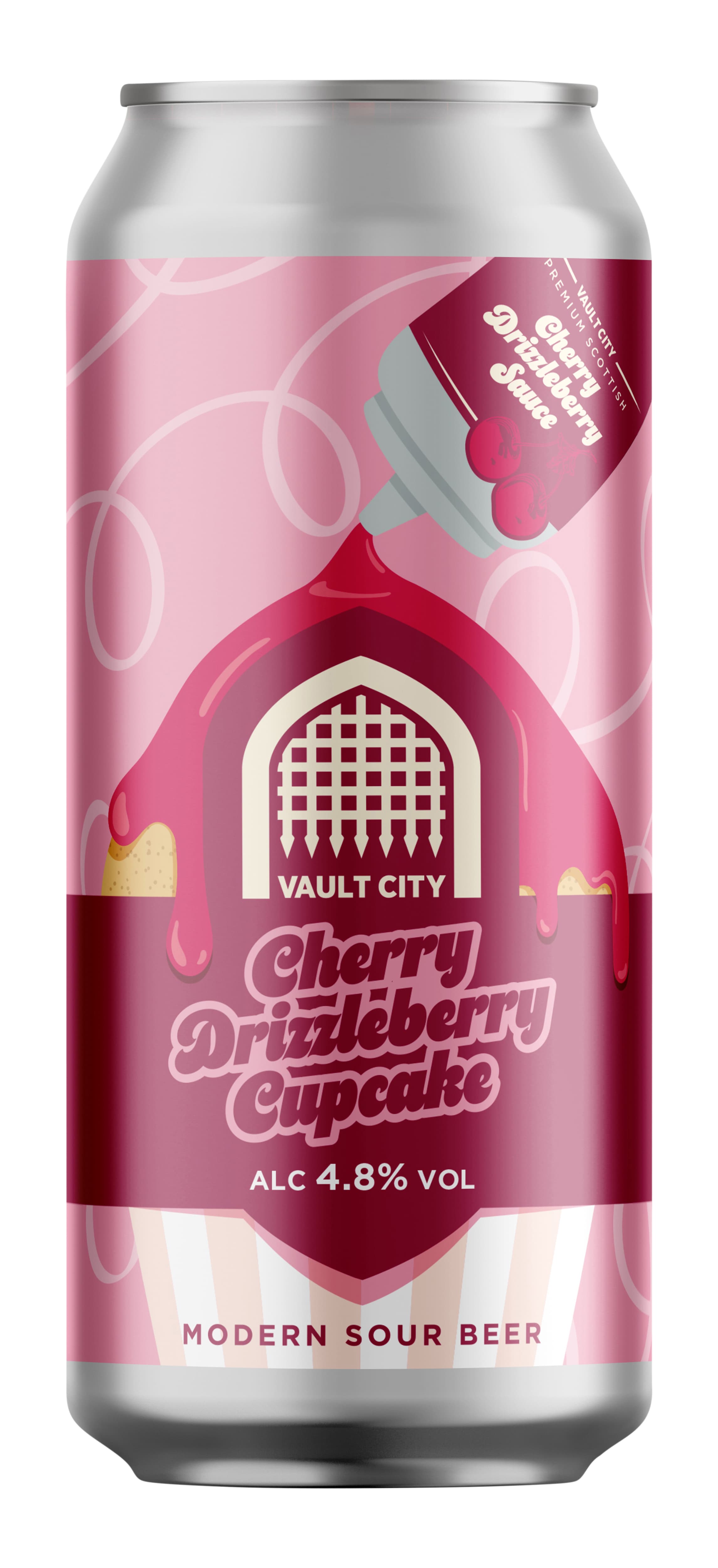 Vault City Cherry Drizzleberry Cupcake Fruit Drizzled Sour 44cl