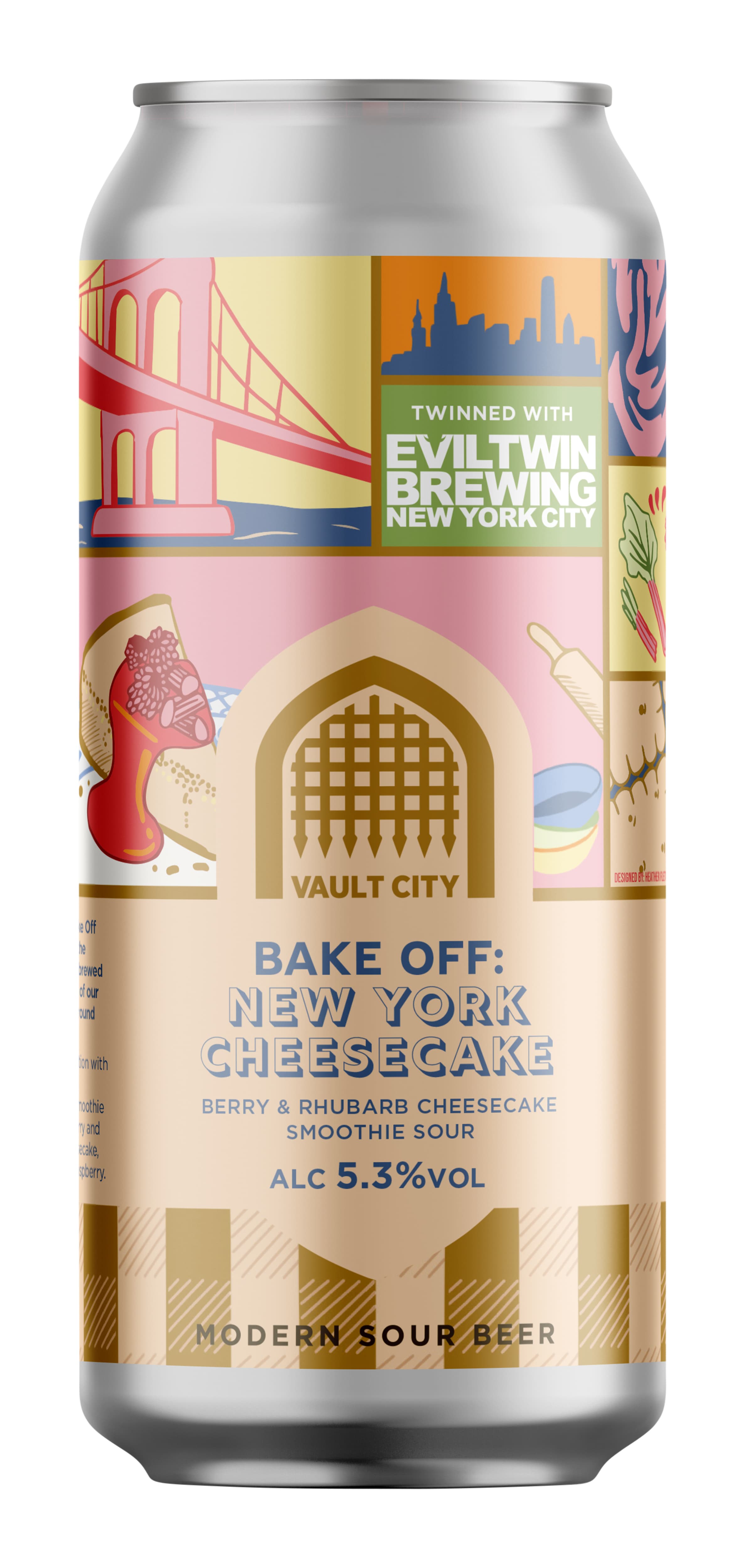 Vault City Bake Off: New York Cheesecake Berry & Rhubarb Cheesecake Smoothie Sour44cl
