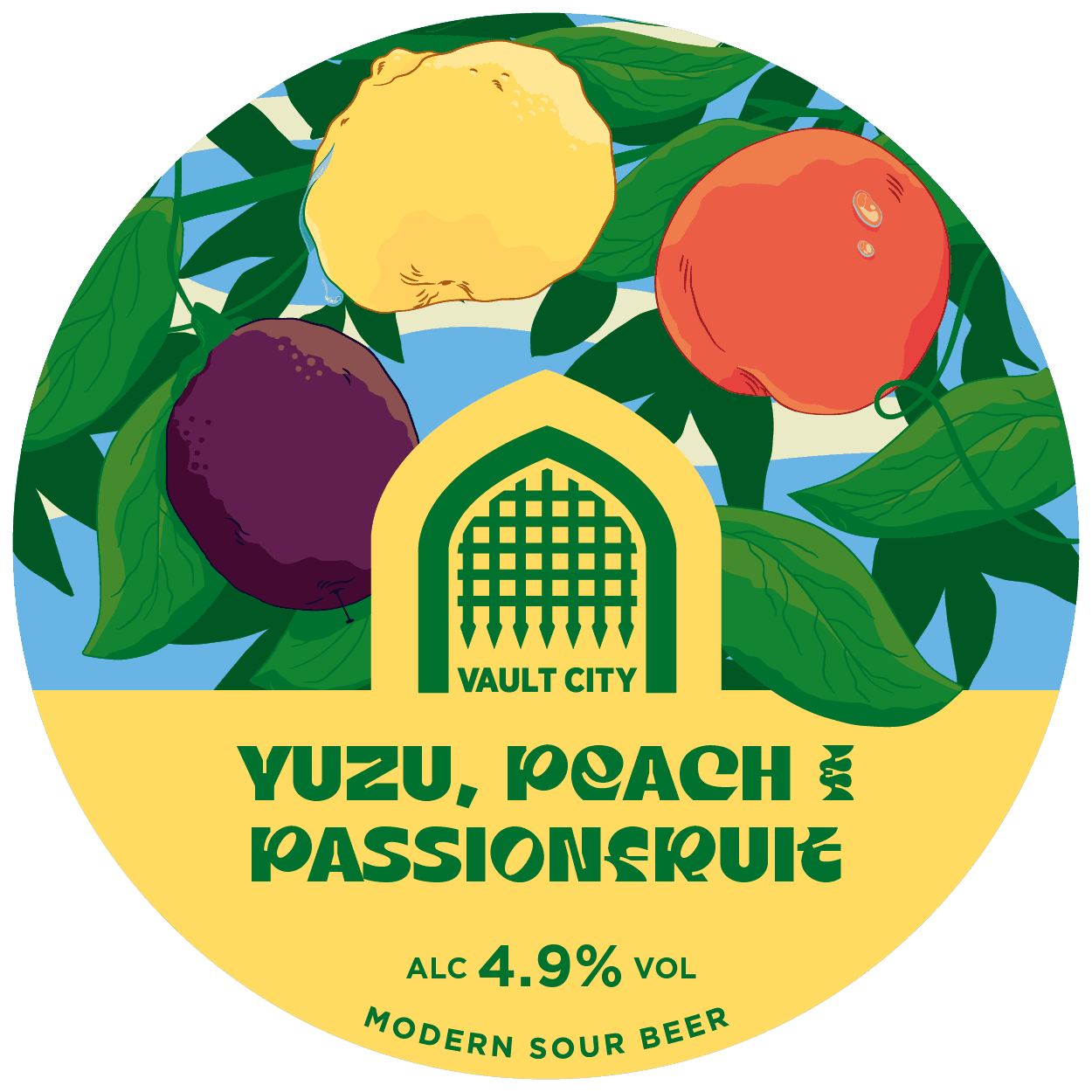 Vault City Yuzu Peach & Passion Fruit Sour 30L